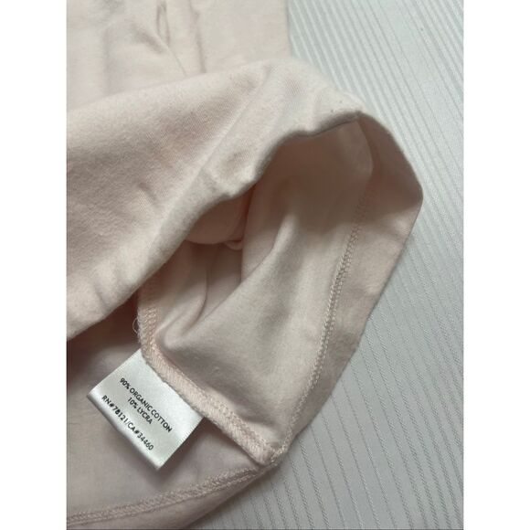 Eileen Fisher Organic Boxy Cardigan Jacket Light Pink Stand Collar Zip Up Small - Picture 6 of 8